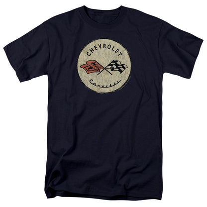 Chevrolet Old Vette Mens T Shirt Navy