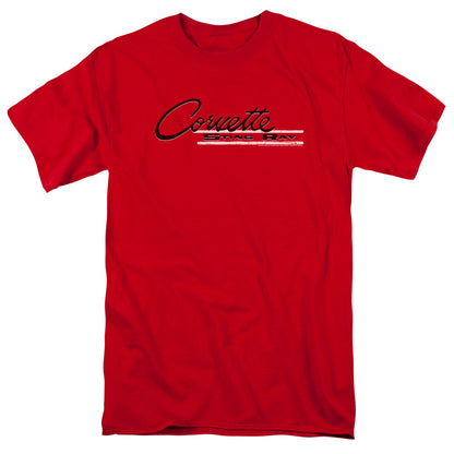 Chevrolet Retro Stingray Mens T Shirt Red