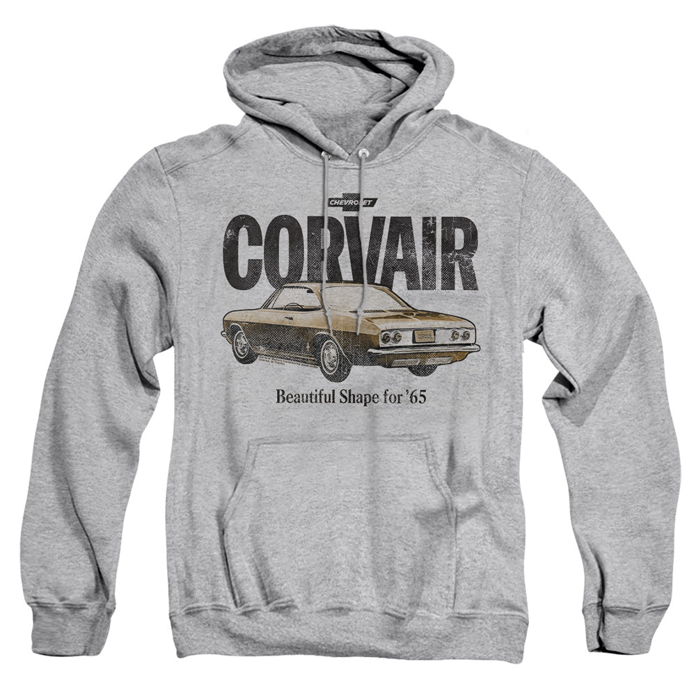 Chevrolet Retro Corvair Mens Hoodie Athletic Heather Officially Licensed