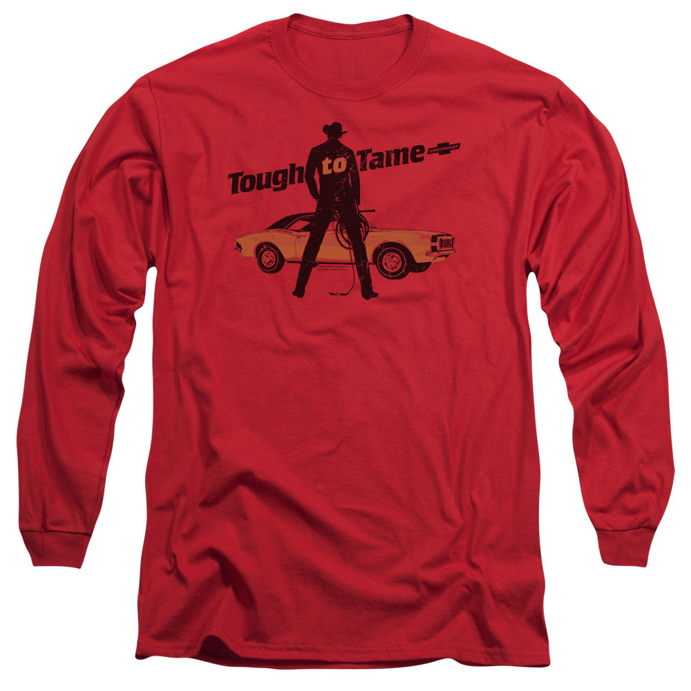 Chevrolet Tough To Tame Mens Long Sleeve Shirt Red