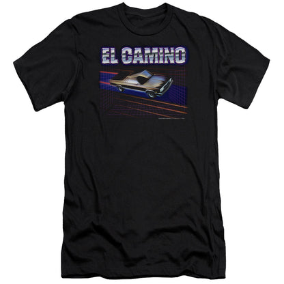 Chevrolet El Camino 85 Premium Bella Canvas Slim Fit Mens T Shirt Black