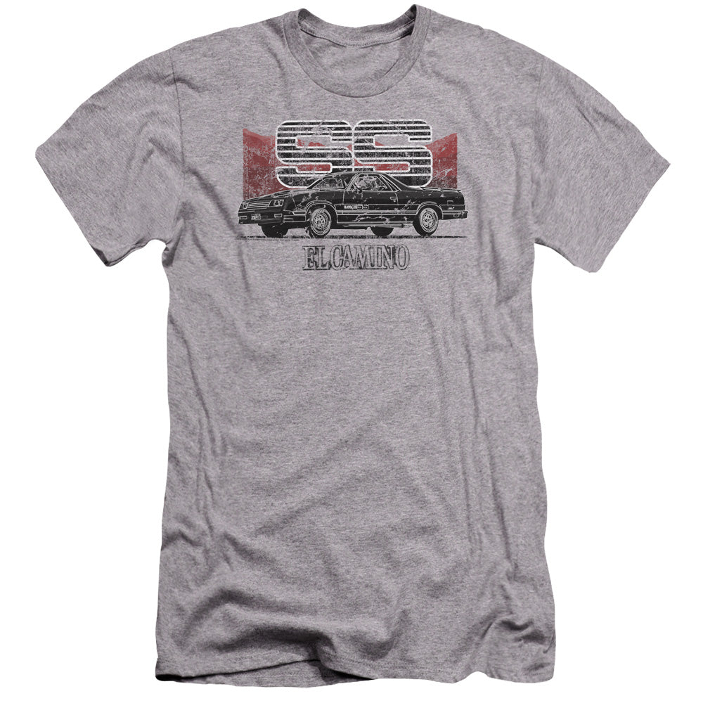 Chevrolet El Camino Ss Mountains Premium Bella Canvas Slim Fit Mens T Shirt Athletic Heather