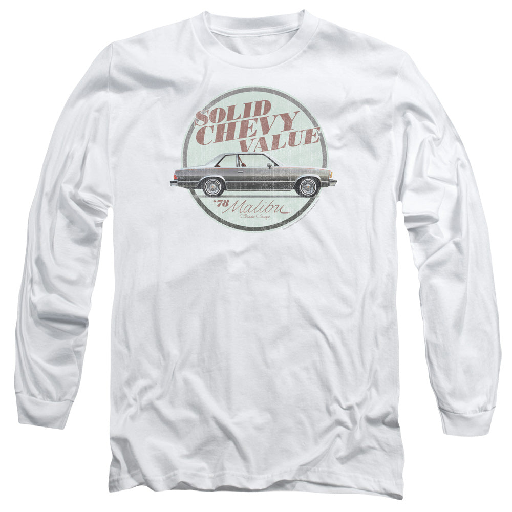 Chevrolet Do The Bu Mens Long Sleeve Shirt White