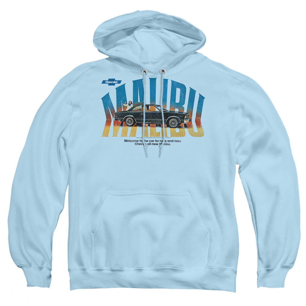 Chevrolet Thumbs Up Mens Hoodie Light Blue Officially Licensed