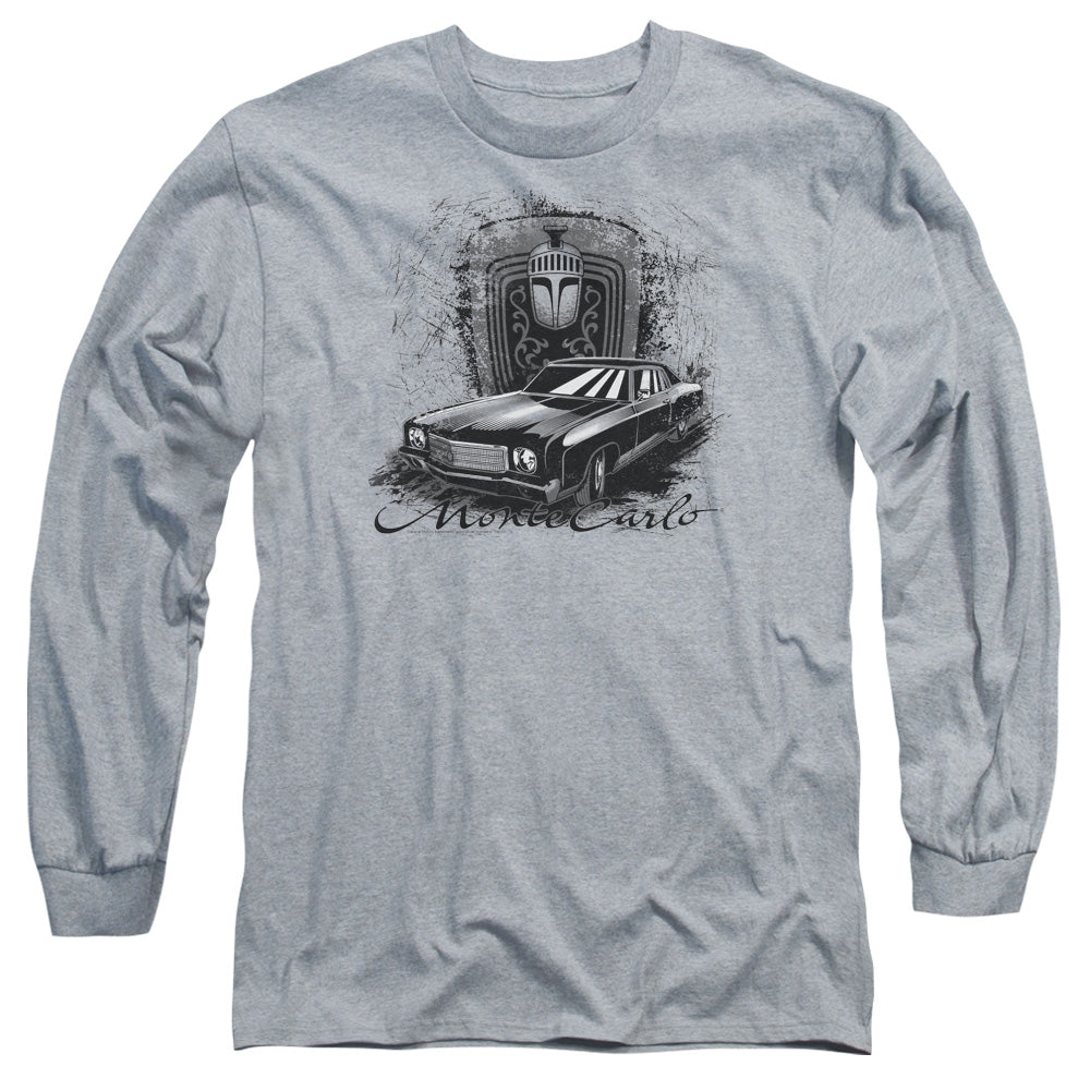 Chevrolet Monte Carlo Drawing Mens Long Sleeve Shirt Athletic Heather