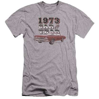 Chevrolet Car Of The Year Premium Bella Canvas Slim Fit Mens T Shirt Athletic Heather