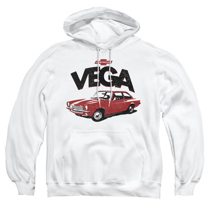 Chevrolet Rough Vega Mens Hoodie White Officially Licensed