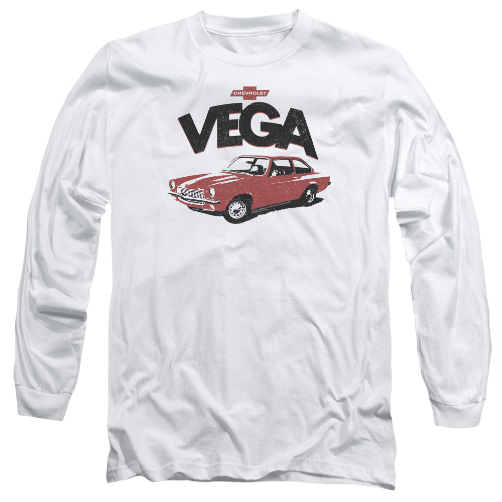 Chevrolet Rough Vega Mens Long Sleeve Shirt White Officially Licensed Officially Licensed