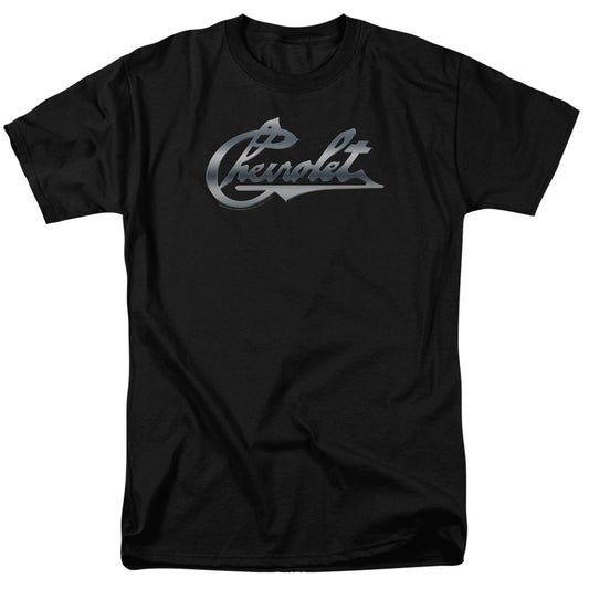 Chevrolet Chrome Vintage Chevy Bowtie Mens T Shirt Black