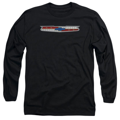 Chevrolet 56 Bel Air Emblem Mens Long Sleeve Shirt Black