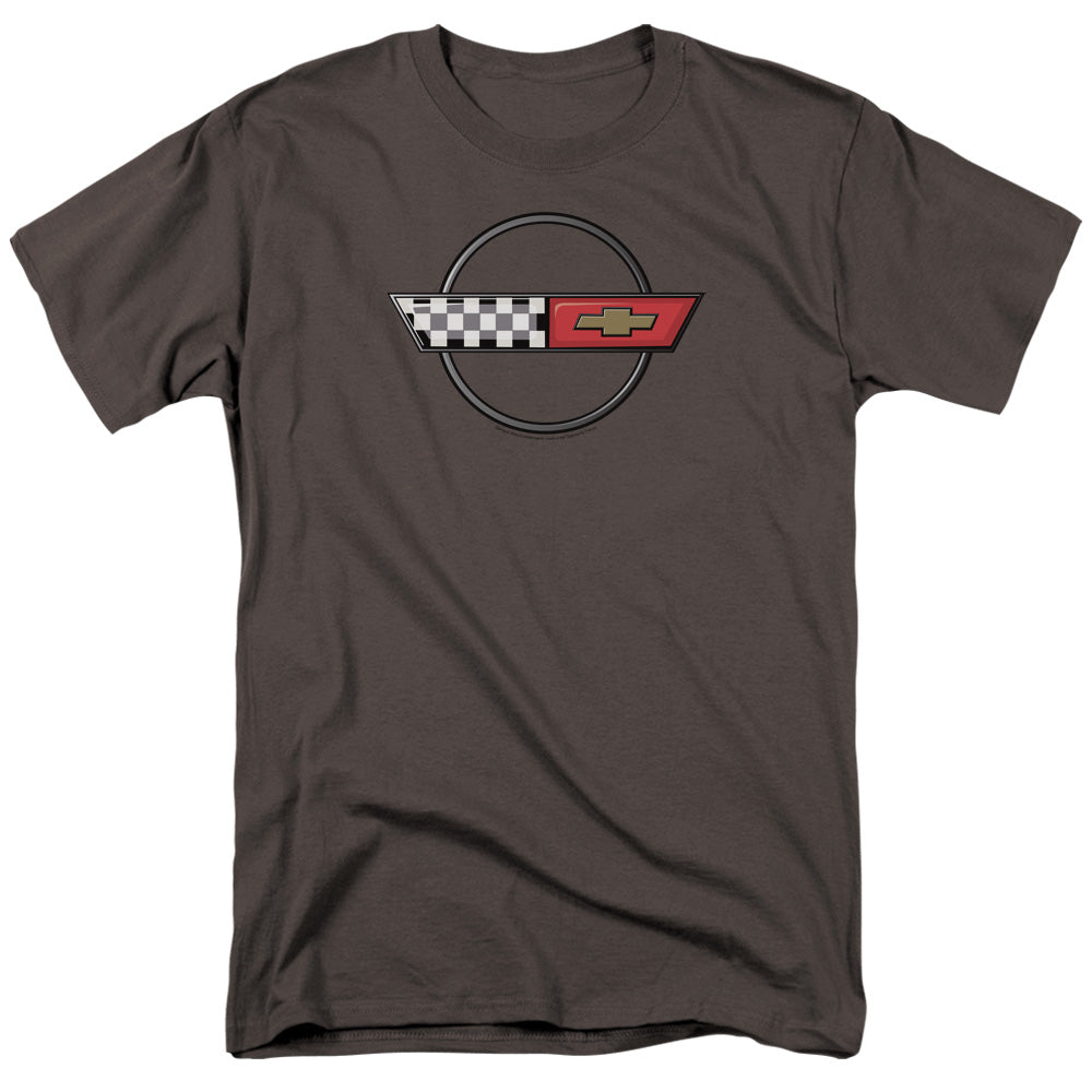 Chevrolet 4Th Gen Vette Logo Mens T Shirt Charcoal