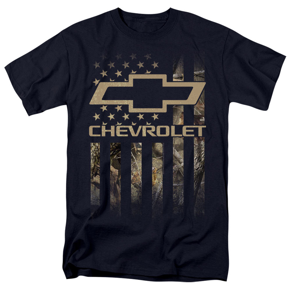 Chevrolet Camo Flag Mens T Shirt Navy