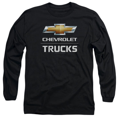 Chevrolet Trucks Mens Long Sleeve Shirt Black Officially Licensed Officially Licensed