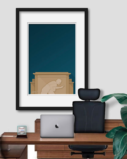 Minimalist Nippert Stadium Art Print