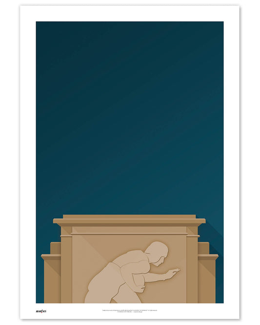 Minimalist Nippert Stadium Art Print