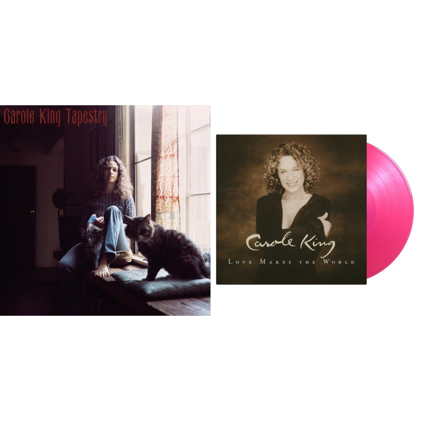 Carole King - Tapestry & Love Makes The World (180G/Pink LP Vinyl)