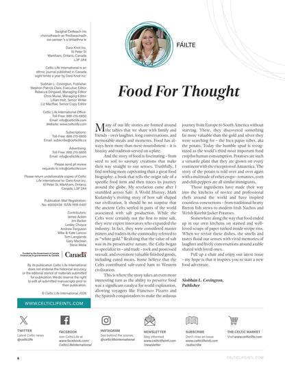 Celtic Life International - Spring 2026: Eating On The Emerald Isle, Neil Barr’s Living Landscape, Natalie MacMaster's Love Story, Kate Heneghan Is The Newest Member Of Celtic Woman & More!