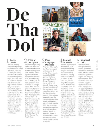 Celtic Life International - Spring 2025: Australia's Celtic Connection, Amy Scott’s Pageantry With Purpose, Brigantia, Celtic Creatives, The Lost Celtic Kingdoms Of The British Borderlands & More!