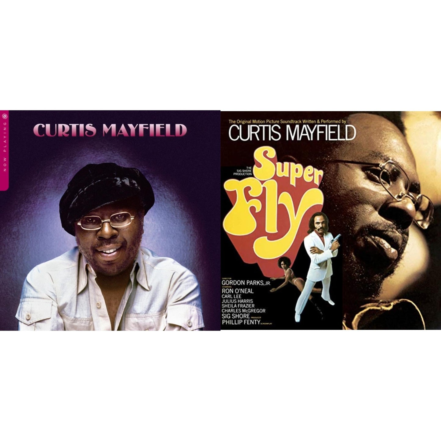 Curtis Mayfield - Superfly Ost (180G) & Now Playing - LP Vinyl Bundle