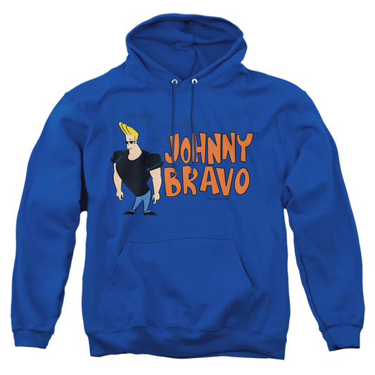 Johnny Bravo Johnny Logo Mens Hoodie Royal Officially Licensed