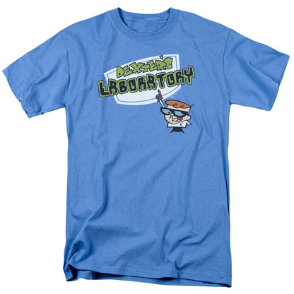 Dexters Laboratory Logo Mens T Shirt Carolina Blue