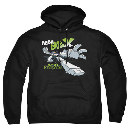 Dexters Laboratory Robo Dex Mens Hoodie Black Officially Licensed