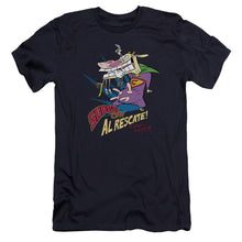Load image into Gallery viewer, Cow &amp; Chicken Super Cow Premium Bella Canvas Slim Fit Mens T Shirt Navy