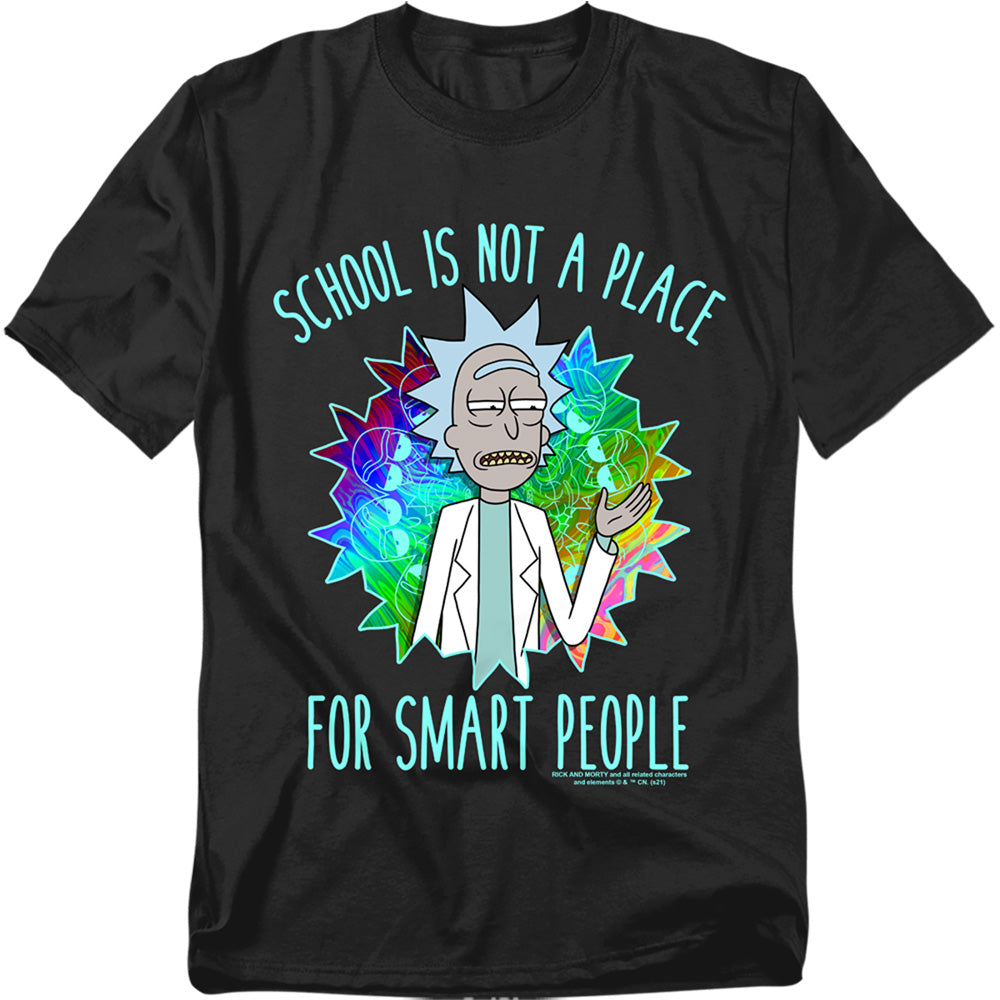 Rick And Morty School Mens T Shirt Black