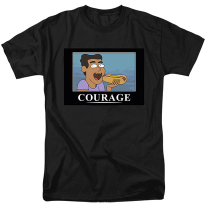 Rick And Morty Courage Poster Mens T Shirt Black