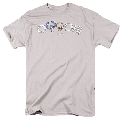 The Regular Show Ooooh Mens T Shirt Silver Officially Licensed