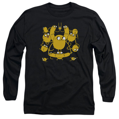 Adventure Time Jakes Mens Long Sleeve Shirt Black Officially Licensed