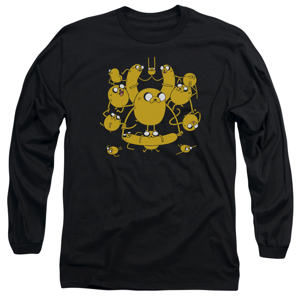 Adventure Time Jakes Mens Long Sleeve Shirt Black