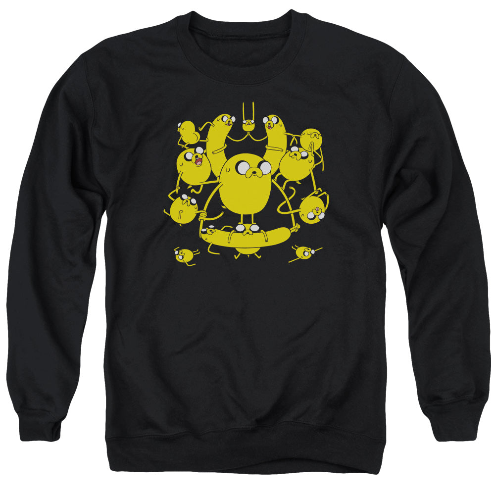 Adventure Time Jakes Mens Crewneck Sweatshirt Black Officially Licensed