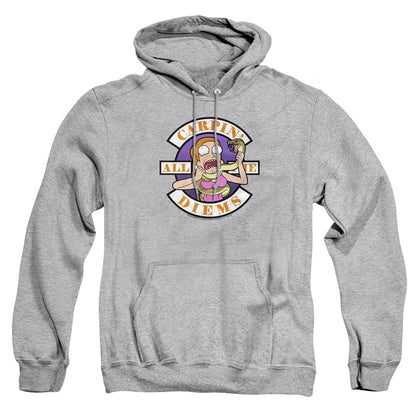 Rick And Morty Carp En All Them Diems Mens Hoodie Athletic Heather