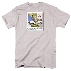 Regular Show Instant Picture Mens T Shirt Silver