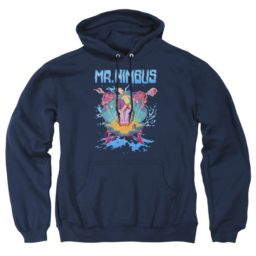 Rick And Morty Mr. Nimbus Design Mens Hoodie Navy
