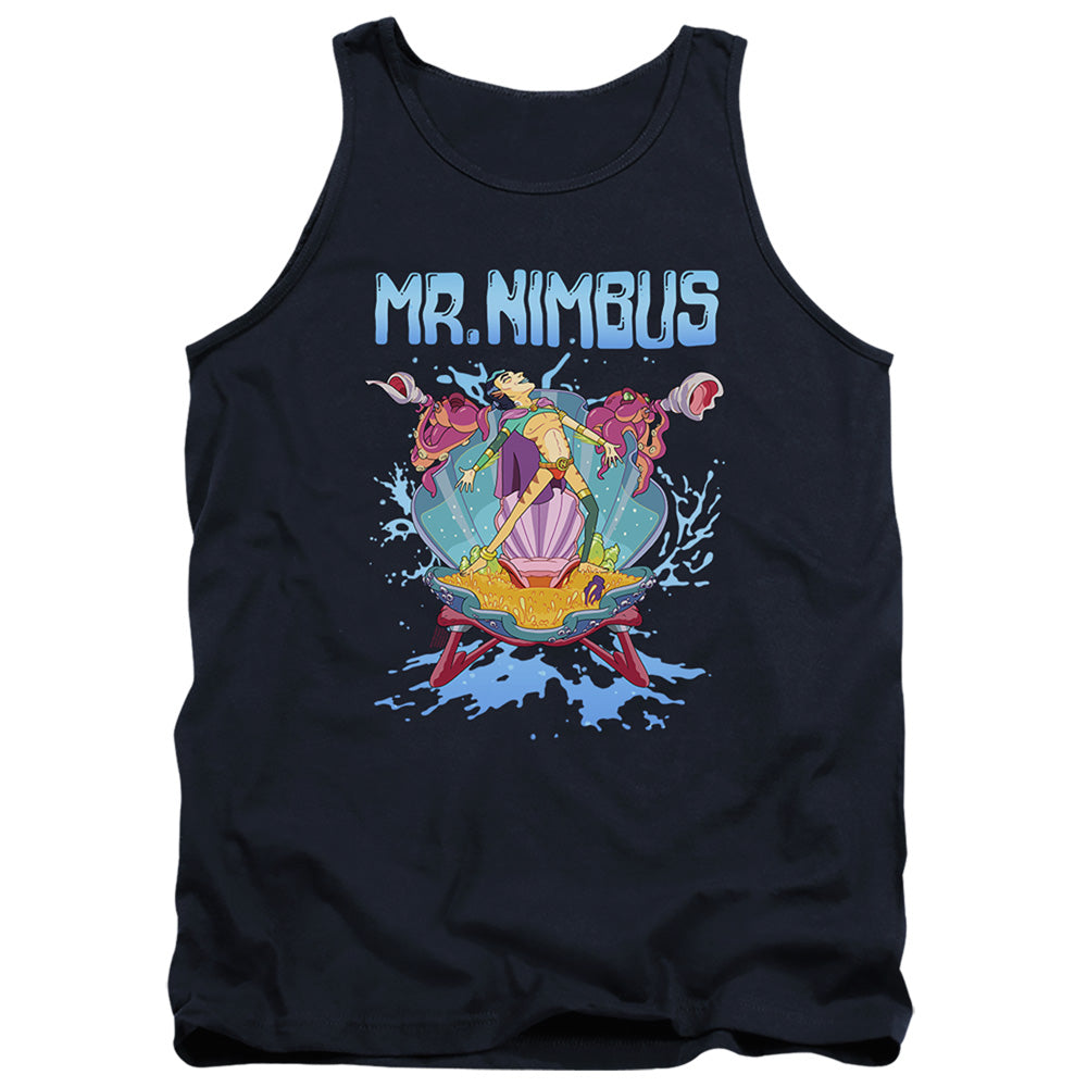 Rick And Morty Mr. Nimbus Design Mens Tank Top Shirt Navy