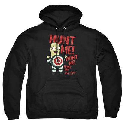 Rick And Morty Hunt Me Mens Hoodie Black