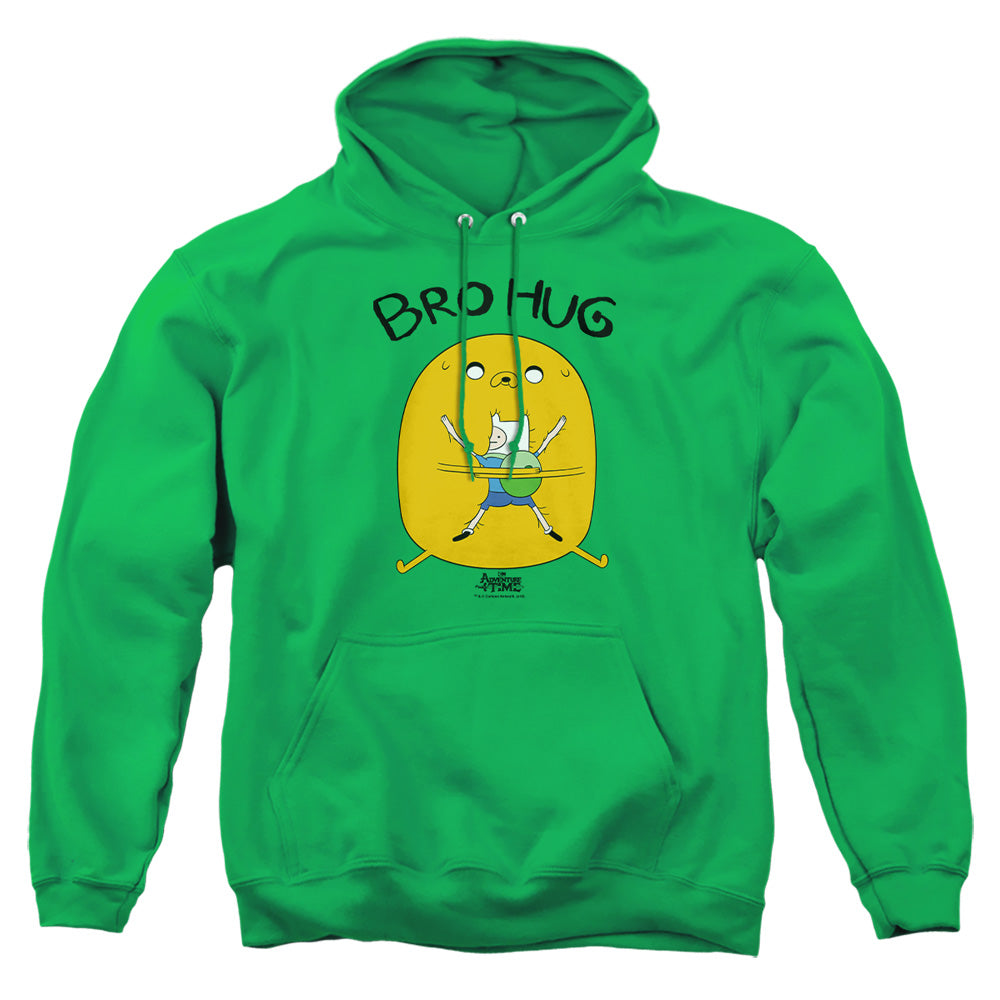 Adventure Time Bro Hug Mens Hoodie Kelly Green Officially Licensed