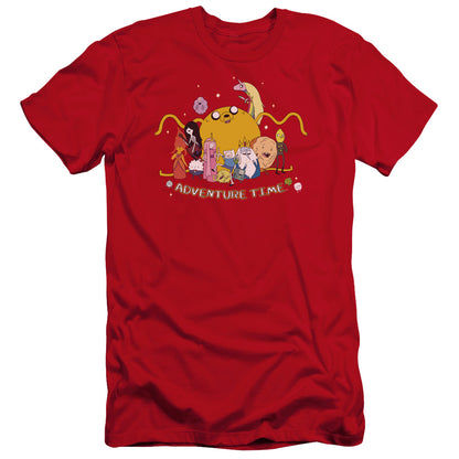 Adventure Time Outstretched Hbo Premium Bella Canvas Slim Fit Mens T Shirt Red