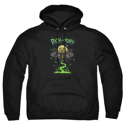 Rick And Morty Ufo Mens Hoodie Black