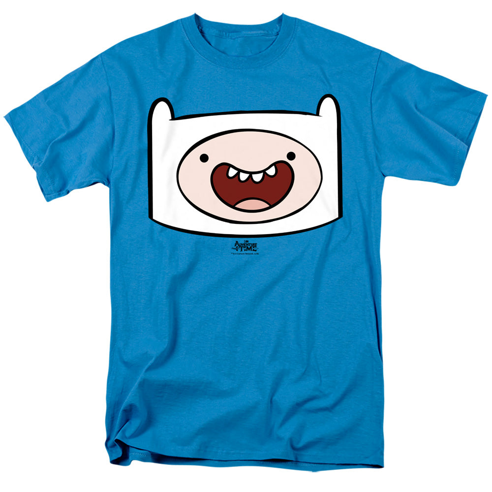 Adventure Time Finn Head Mens T Shirt Turquoise