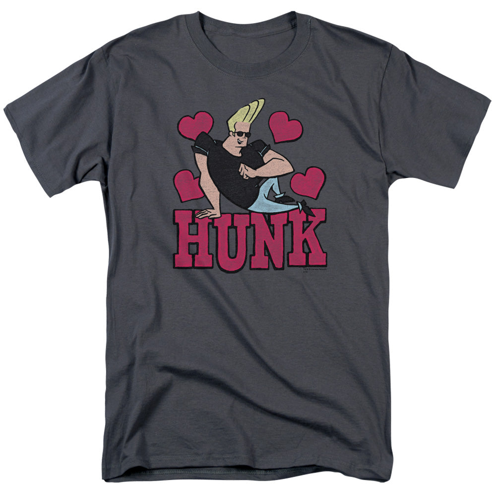 Johnny Bravo Hunk Mens T Shirt Charcoal