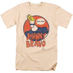 Johnny Bravo Wants Me Mens T Shirt Cream