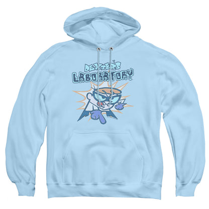 Dexters Laboratory What Do You Want Mens Hoodie Light Blue