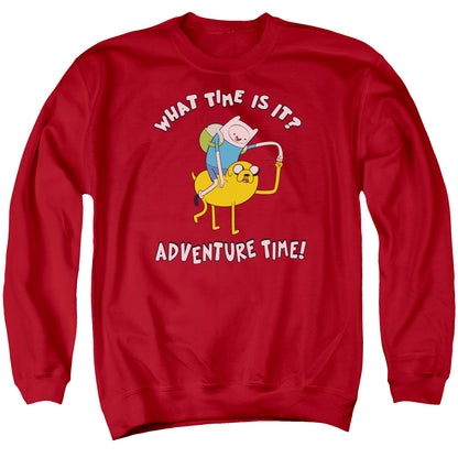 Adventure Time Ride Bump Mens Crewneck Sweatshirt Red Officially Licensed