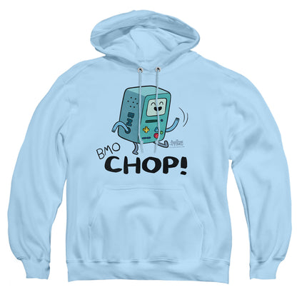 Adventure Time Bmo Chop Mens Hoodie Light Blue Officially Licensed