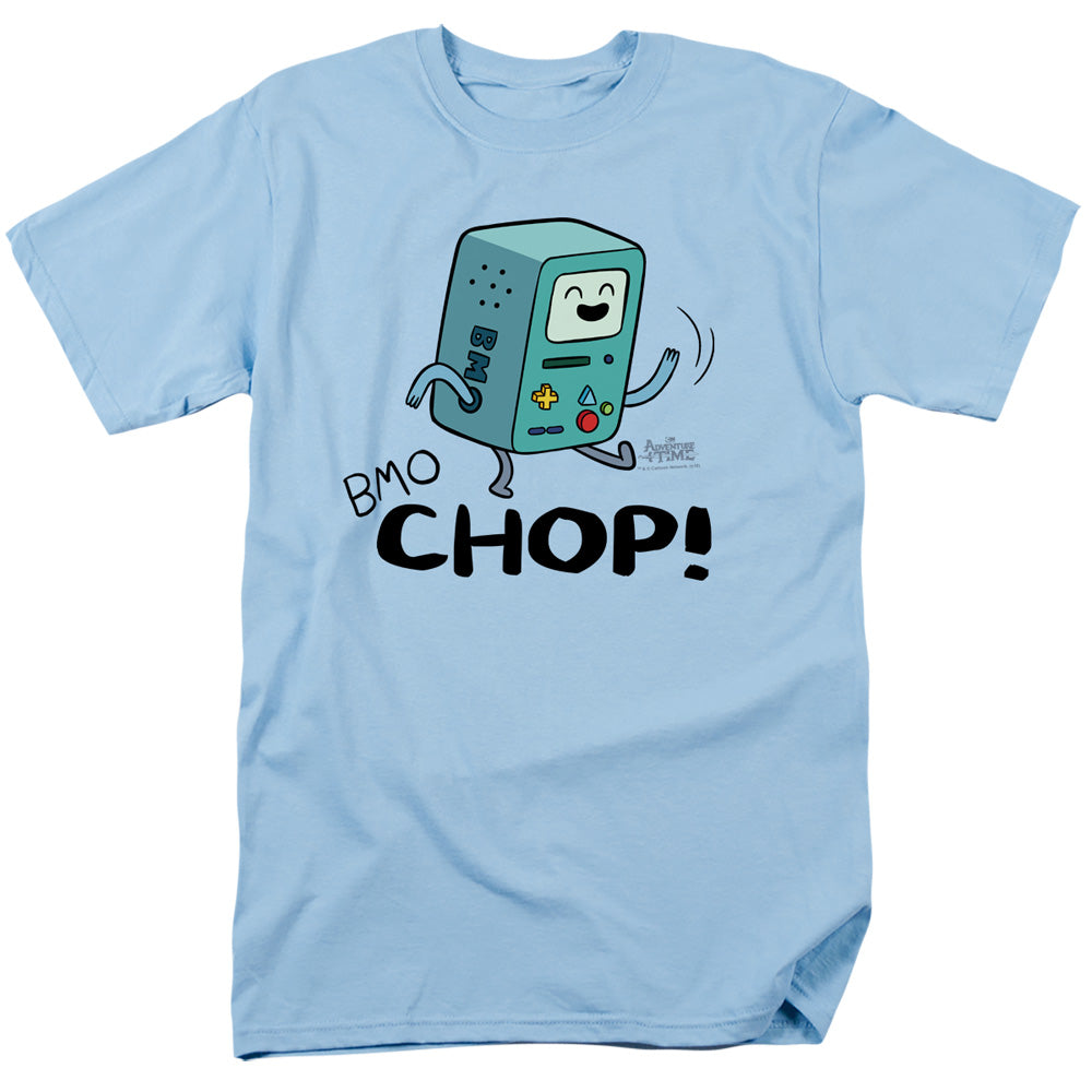 Adventure Time Bmo Chop Mens T Shirt Light Blue