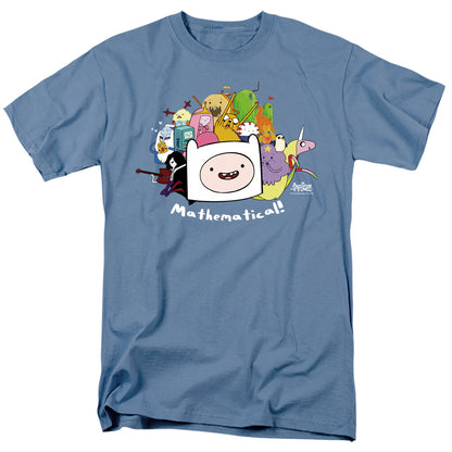 Adventure Time Mathematical Mens T Shirt Carolina Blue