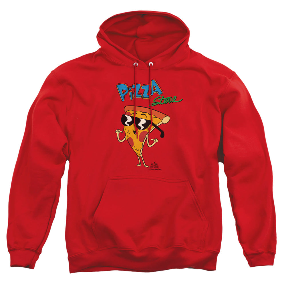 Uncle Grandpa Pizza Steve Mens Hoodie Red Officially Licensed